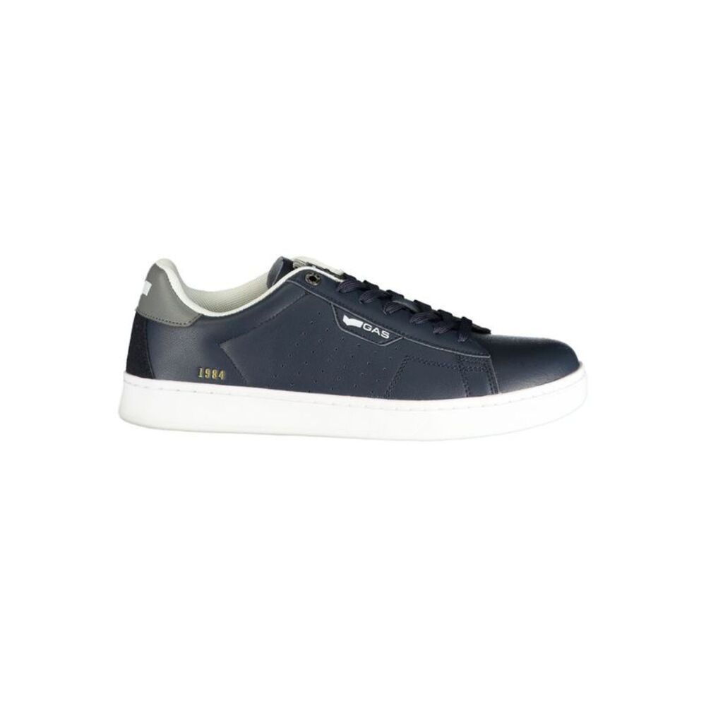 Gas Blue Polyurethane Men Men's Sneaker